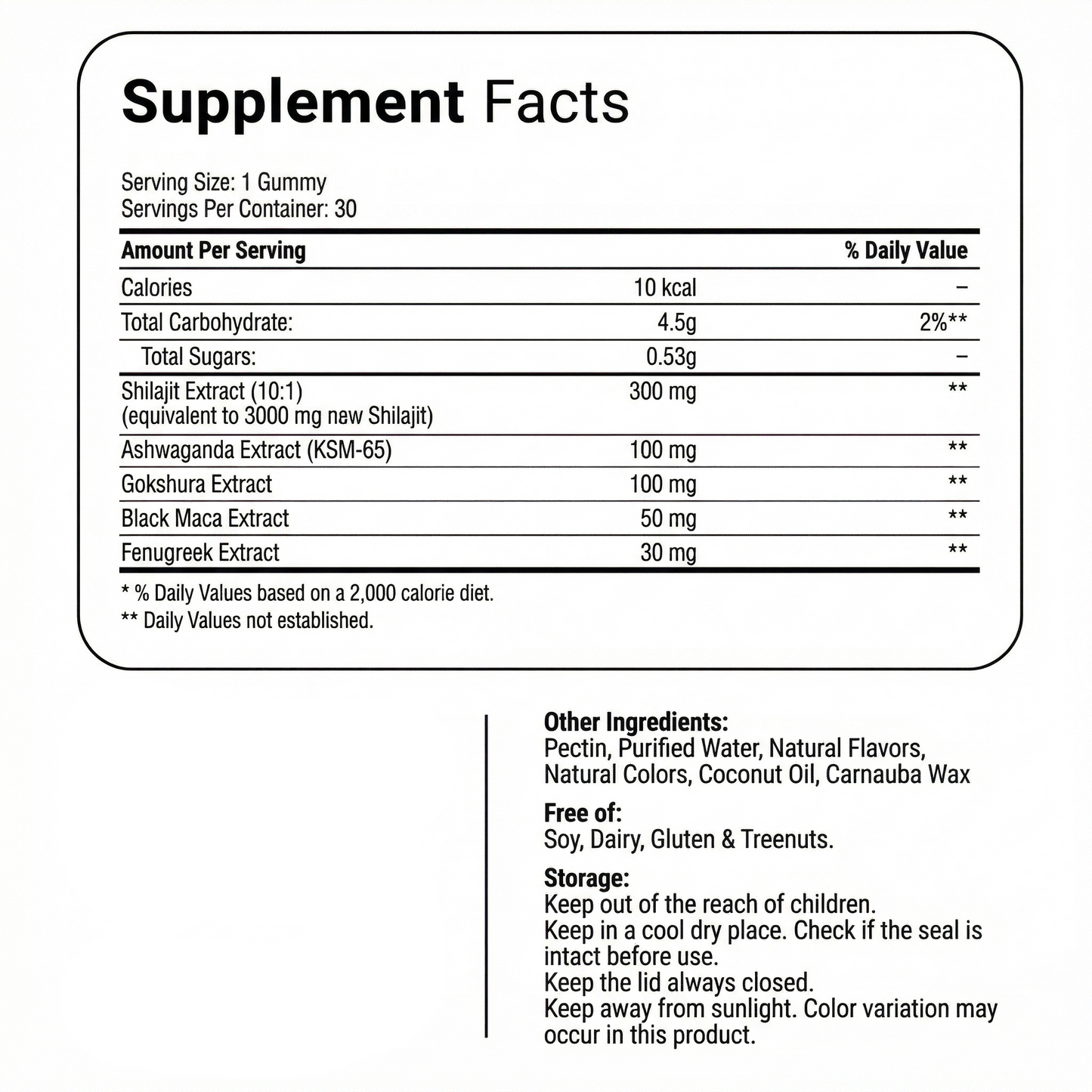 Nutriveira Himalayan Gold Shilajit Gummies